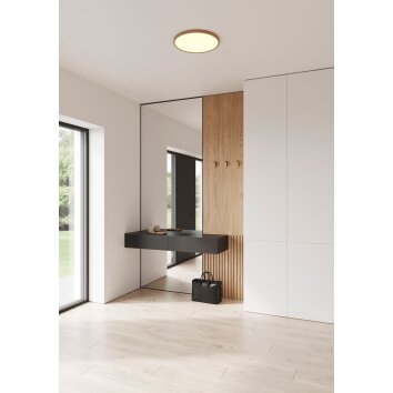 Nordlux OJA Plafoniera LED Aspetto del legno, 1-Luce