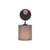JUST LIGHT GERDA TRIBU Applique Écru, Nero, 1-Luce