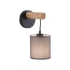 JUST LIGHT GERDA TRIBU Applique Écru, Nero, 1-Luce