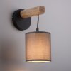 JUST LIGHT GERDA TRIBU Applique Écru, Nero, 1-Luce