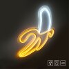 Leuchten-Direkt NEON-BANANE Lampada decorativa LED Giallo, Bianco, 1-Luce