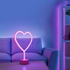 Leuchten-Direkt NEON-HERZ Lampada decorativa LED Fucsia, 1-Luce