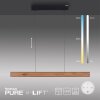 Paul Neuhaus PURE E-MOTION Lampada a Sospensione LED Aspetto del legno, Nero, 1-Luce, Telecomando