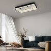 Leuchten-Direkt VERTIGO Plafoniera LED Nero, 1-Luce, Telecomando