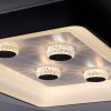 Leuchten-Direkt VERTIGO Plafoniera LED Nero, 1-Luce, Telecomando