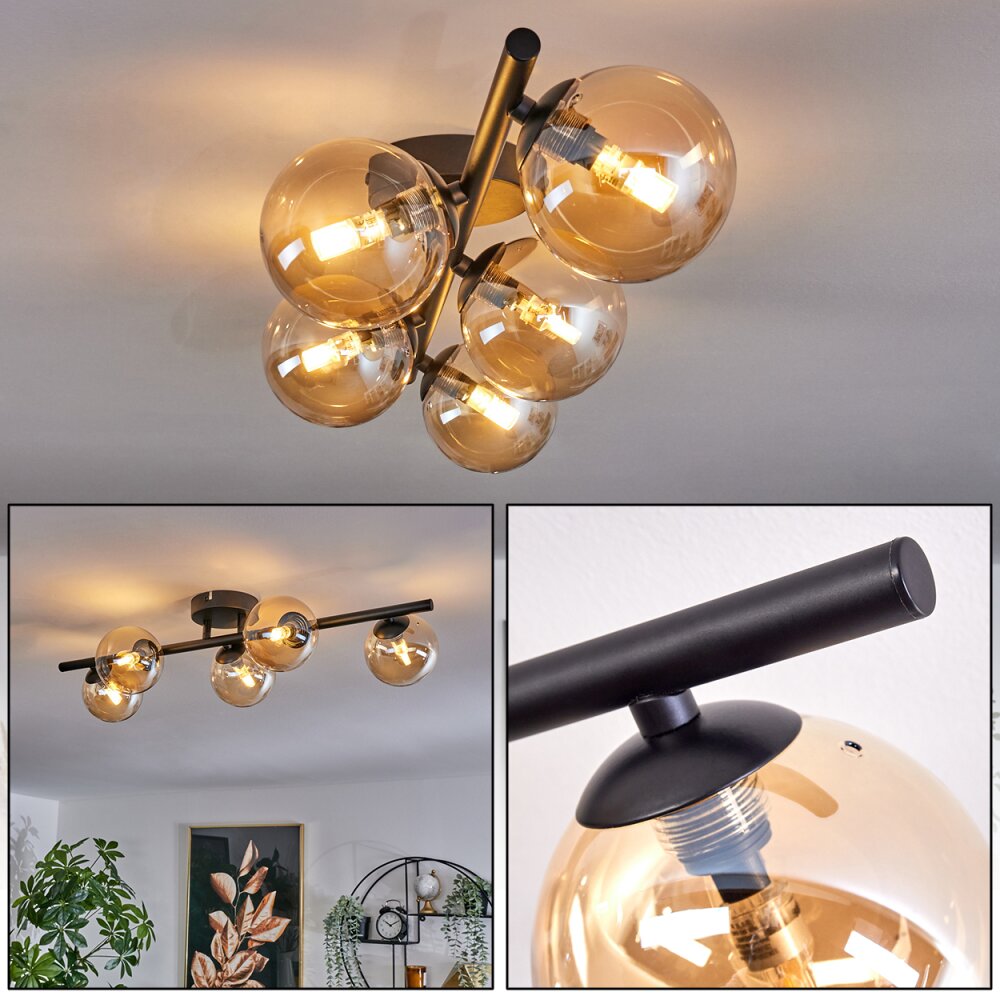 Chehalis Plafoniera - Vetro Ambrato, 5-Luci main product photo