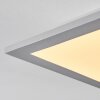 Farc Plafoniera LED Argento, 1-Luce