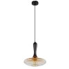 Globo ALADDIN Lampadario a sospensione Nero, 1-Luce