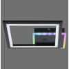 Leuchten-Direkt MUSIKA Plafoniera LED Nero, 1-Luce, Telecomando, Cambia colore