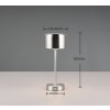 Reality JEFF Lampada da tavolo LED Nichel opaco, 1-Luce