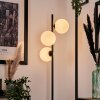 Remaisnil Lampada da terra - Vetro 15 cm Bianco, 3-Luci