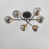 Chehalis Plafoniera - Vetro 10 cm Oro, Nero, 6-Luci