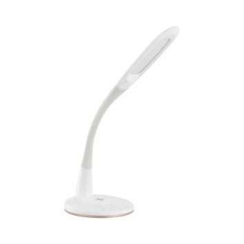 EGLO TRUNCA Lampada da Tavolo LED Bianco, 1-Luce, Telecomando