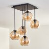 Koyoto Plafoniera - Vetro 15 cm Ambrato, 5-Luci