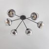 Koyoto Plafoniera - Vetro 15 cm Cromo, Chiaro, 6-Luci