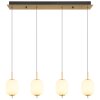 Globo EWALD Lampadario a sospensione LED Ottone, 4-Luci