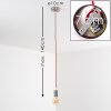 Cispus Lampadario a sospensione Nichel opaco, 1-Luce