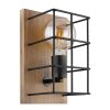 Globo MERRIL Applique Legno chiaro, 1-Luce