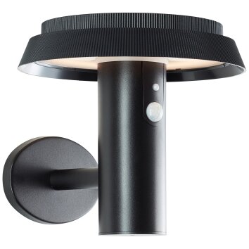 Brilliant Alvero Applique da esterno LED Nero, 1-Luce, Sensori di movimento
