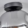Ripoll Plafoniera - Vetro 25 cm Chiaro, Grigio fumo, 1-Luce