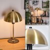 Stile fungo  Sandvig Lampada da tavolo Ottone, Nero, 1-Luce