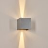 Tamarin Lampada da parete per esterno, Lampade Up & Down, Applique LED Grigio, Argento, 1-Luce