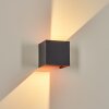 Tamarin Lampada da parete per esterno, Lampade Up & Down, Applique LED Ramato, Nero, 1-Luce