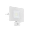 Eglo FAEDO Applique da esterno LED Bianco, 1-Luce, Sensori di movimento