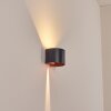 Tamarin Lampada da parete per esterno, Lampade Up & Down, Applique LED Ramato, Nero, 1-Luce