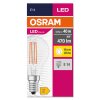 Illuminazione Osram E14 LED 4 Watt Bianco caldo 470 Lumen