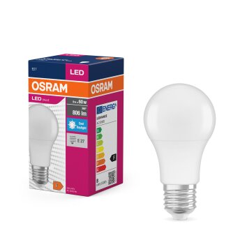 Illuminazione Osram E27 LED 8.5 Watt Bianco luce solare 806 Lumen