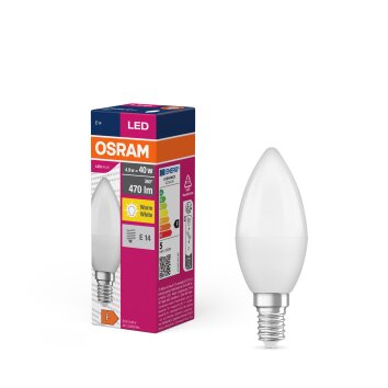 Illuminazione Osram E14 LED 4.9 Watt Bianco caldo 470 Lumen