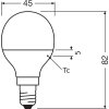 Illuminazione Osram E14 LED 4.9 Watt Bianco luce solare 470 Lumen