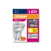 Illuminazione Osram GU10 LED 4.3 Watt Bianco caldo 350 Lumen