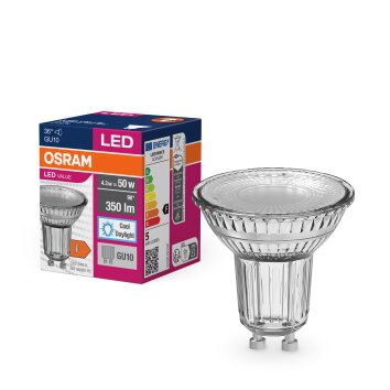 Illuminazione Osram GU10 LED 4.3 Watt bianco luce diurna 350 Lumen