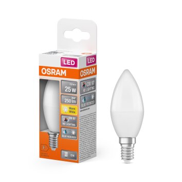 Illuminazione Osram E14 LED 2.8 Watt Bianco caldo 245 Lumen