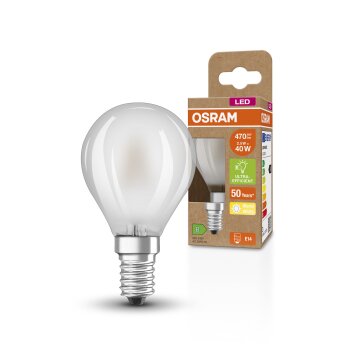 Illuminazione Osram E14 LED 2.5 Watt Bianco caldo 470 Lumen