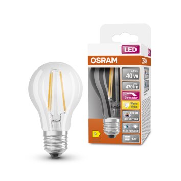 Illuminazione Osram E27 LED 3.4 Watt Bianco caldo dimmerabile 470 Lumen