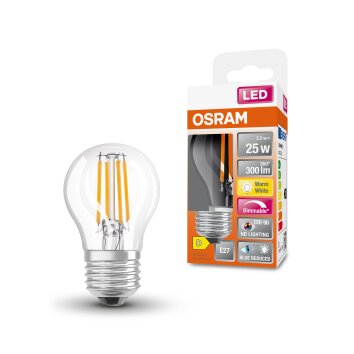 Illuminazione Osram E27 LED 2.2 Watt Bianco caldo dimmerabile 300 Lumen