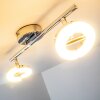 Paris Faretto da soffitto LED Cromo, 2-Luci