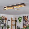 Cascada Plafoniera LED Ottone, Écru, Nero, 1-Luce