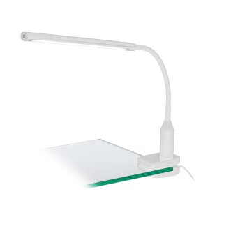 Eglo LAROA Lampada con pinza LED Bianco, 1-Luce