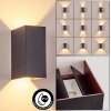 Hoods Lampada da parete per esterno, Lampade Up & Down, Applique LED Ramato, Nero, 1-Luce