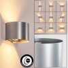 Tamarin Lampada da parete per esterno, Lampade Up & Down, Applique LED Argento, 1-Luce