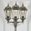 Etoe Lampione multibraccia, Illuminazione viale Oro, Nero, 3-Luci