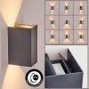 Hoods Lampada da parete per esterno, Lampade Up & Down, Applique LED Antracite, 1-Luce