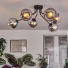 Gastor Plafoniera 74 cm Cromo, Chiaro, Grigio fumo, 6-Luci