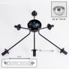 Gastor Plafoniera 74 cm Cromo, Chiaro, Grigio fumo, 6-Luci