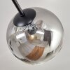 Gastor Plafoniera 87 cm Chiaro, Grigio fumo, 8-Luci