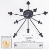 Gastor Plafoniera 83 cm Ambrato, Chiaro, 10-Luci